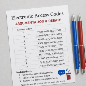 Argumentation and Debate Electronic Access Codes Product Image